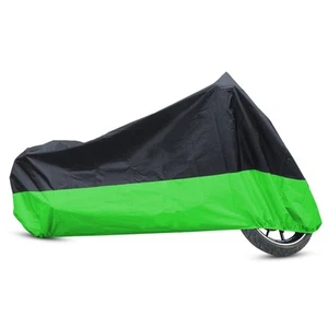 XXXL 180T Funda protectora de moto motocicleta bicicleta scooter negro y verde - Imagen 1 de 7