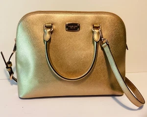 MK Cindy Large Dome Satchel -Gold - Bild 1 von 6