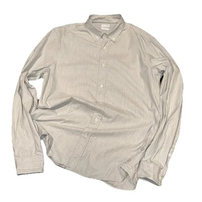 Camisa BRUNELLO CUCINELLI Abotonada Manga Larga Para Hombre Talla XL Calce Ocio Gris Foto 1 de 4