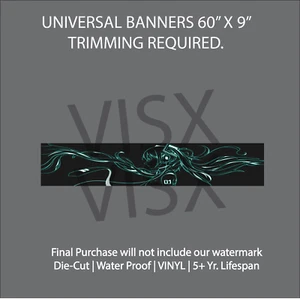 Vocaloid Hatsune tira solar parabrisas BANNER calcomanía de vinilo anime jdm waifu materia - Imagen 1 de 1