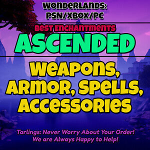 Tiny Tina's Wonderlands (ASCENDED)  Weapons/Armor/Spells UPDATED DLC 4/BLIGHT