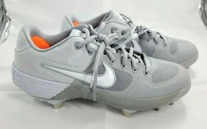 NEW Nike Aj6873-007 Alpha Huarache ELT 2 Low Men's Sz 7.5 Cleats Gray - Picture 1 of 9