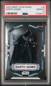 2022 Star Wars Topps Finest Darth Vader #30 💎 PSA 10 💎 Anakin Master Of Evil - Imagen 1 de 2