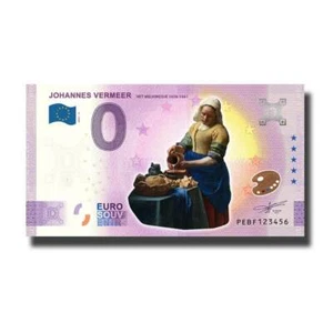 Billete de recuerdo euro color Johannes Vermeer PEBF 2021-3 Países Bajos - Imagen 1 de 2