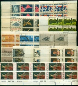 SCOTT #'s 1339-1340, 1342-1344. 1356-1364, 1968 PLATE BLOCKS, MNH, GREAT PRICE! - Picture 1 of 1