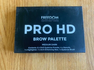 Brand New & Boxed FREEDOM Pro HD Brow Palette- Medium Dark - Picture 1 of 3