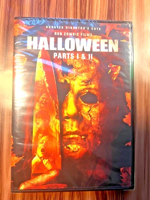 Halloween Parts I & II DVD Rob Zombie Unrated Director's Cuts Cut Horror Movie - Image 1 of 4