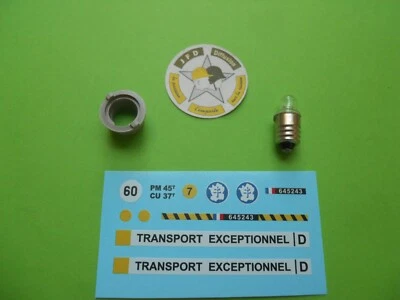 SOLIDO BERLIET T12 SUPPORT GYRO GRIS + AMPOULE BLANCHE + PLANCHE DECALCOMANIES - Photo 1/3