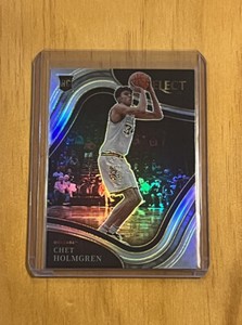 CHET HOLMGREN 🏀FUTURE GOAT!!!✨ROOKIE✨SELECT REFRACTOR CARD 2022 PANINI