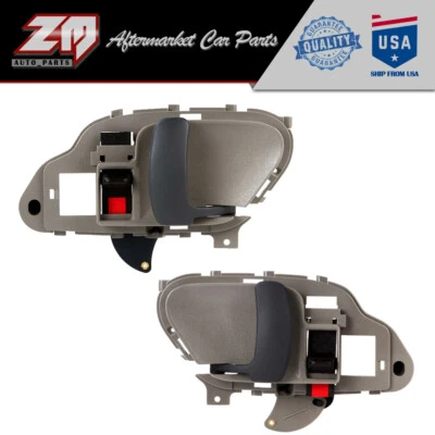 2PCS Door Handle For 1995-1998 Chevy K1500 95-99 GMC K1500 Front Left Inner Foto 1 de 4