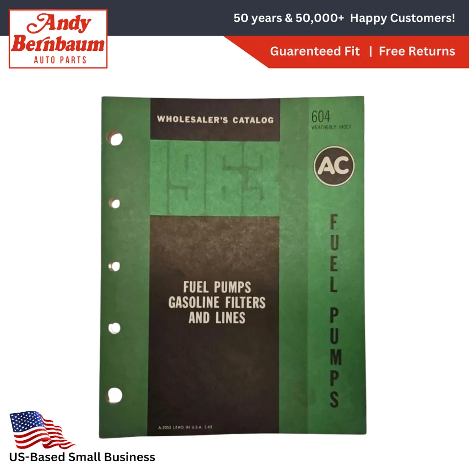 1963 AMC A/C Combustible Bombas Gasolina Filtros Wholesalers Literatura Manual - Imagen 1 de 4
