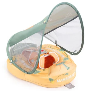 HECCEI Mambobaby Float mit Überdachung Baby Pool Schwimmer für Säugling Kleinkind Schwimmtrainer - Bild 1 von 5