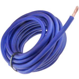 20FT Blue 8 Gauge Primary Speaker Wire or Amp Power + Ground Car Audio FLEXIBLE - Picture 1 of 7