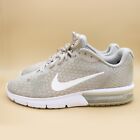 Nike Air Max Sequent 2 Pale Grey Beige Running Shoes Women's Size 9.5