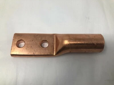NEW Burndy YCA342N Copper Compression Lug 500kcmil 2-NEMA Mounting Holes 6-1/2L - Image 1 of 4