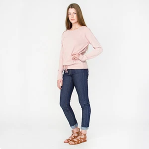 NUEVA CON ETIQUETAS SUDADERA DE MUJER ELEMENT PELUDA $50 M lana orquídea encaje delantero espalda - Imagen 1 de 2