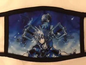 Kingdom Hearts Disney Face Mask for Adults Blue Sora Roxas - Picture 1 of 9