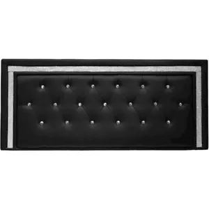Best Master Faux Leather Full/Queen Headboard Tufted Crystal Rhinestone in... - Picture 1 of 6