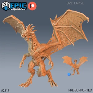 6K Resin 32mm Epic Miniatures War Drake (Large) für D&D, Rollenspiel - Bild 1 von 1