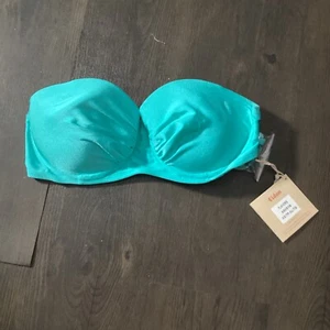 Eidon Womens Blue Bikini Top Size S - Picture 1 of 5