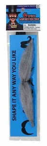 Moustache 6-way Gray with nose clip - Picture 1 of 1