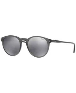 NEW Polo Ralph Lauren Round Sunglasses 0PH4110 7862 Grey 50-21-145 w/ Case & Box - Picture 1 of 2