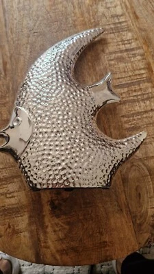 Plata Mille y Marfil Decorativo Ángel Pez Estatua Arte Figura Adorno LP28328 Foto 1 de 4