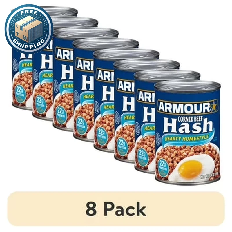 Armour Hearty Homestyle Corned Beef Hash 14 Ounce 12 per Case.