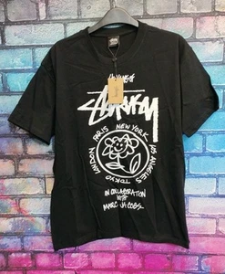 Stussy 40 Years Of Stussy T-Shirt Donna US Taglia L - Foto 1 di 5