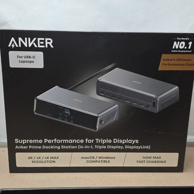 Anker Prime Docking Station (14-in-1, Triple Display, DisplayLink) 2025 - Image 1 of 3