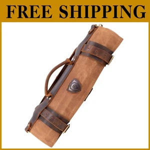 Travel Knife Storage Bag - 13 Slot Roll with Zipper Pockets - Picture 1 of 3