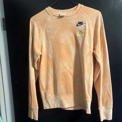 Nike Tie Dye Have A Nike Día Flor Cuello Redondo Mediano Naranja Foto 1 de 4