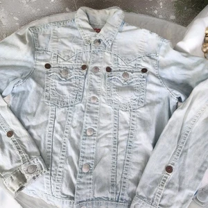 Vintage True Religion Jimmy Super T Distressed Jean Jacket XXXL - Picture 1 of 6