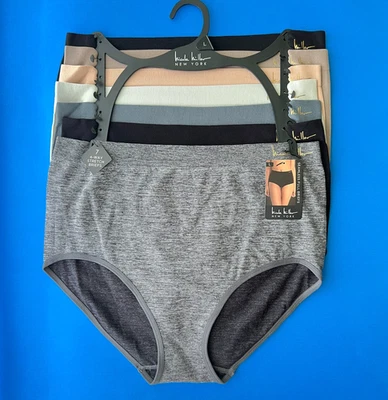 7 pares de calzoncillos elásticos suaves en 4 vías Nicole Miller NM1612 S, M, L de nailon nuevos con etiquetas Foto 1 de 4