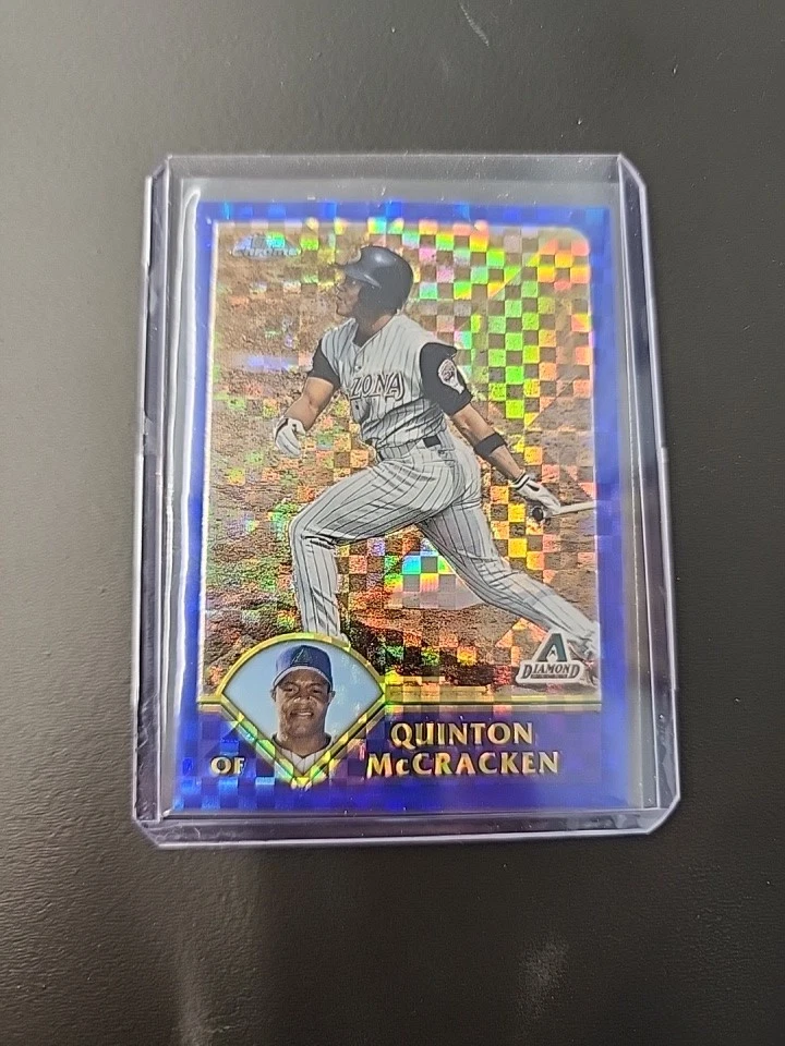 2003 Topps Chrom Quinton McCracken Diamondbacks 蓝色棋盘 /57 — 第 1/2 张图片