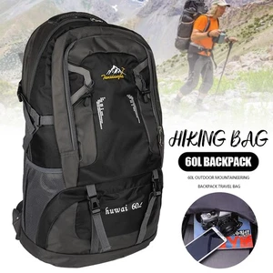 60L Backpack Waterproof Scratch-Resistant For Trekking Hiking Mountain Climbing - Picture 1 of 13