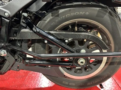 🇺🇸 HARLEY LOW RIDER S/ST CARBON FIBER BELT GUARD - FITS MOST SOFTAILS 2018-25 - Image 1 of 4