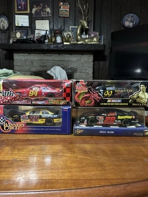 NASCAR литые гоночные чемпионы масштаб 1/24 винтажный лот из 4 новый в коробке - Изображение 1 из 4