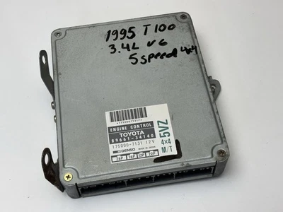 1995 Toyota T100 3.4 5VZ 4x4 M/T COMPUTER ECM ECU PCM MODULE 89661-34140||TESTED - Image 1 of 4