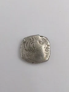 ANCIENT INDIA KSHATRAP DYNASTY KING PORTRAIT RARE SILVER COIN - Picture 1 of 6