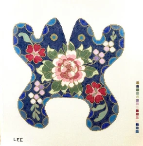 Hand-Painted Needlepoint Canvas by Lee Frog Beanbag or Door Stop Brand New - Picture 1 of 2