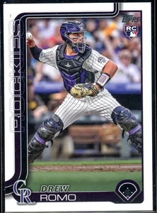 2025 Topps Series 1 -Drew Romo # 296 (RC) Colorado Rockies - Picture 1 of 2