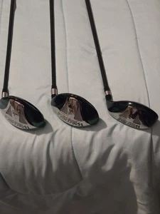 Warrior Golf Clubs. 3 Wood 5wood &3 Hybrid Graphite Shaft. S Flex RH - Picture 1 of 10