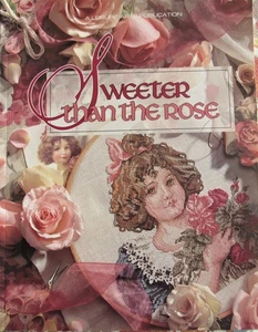 Sweeter Than the Rose Counted Cross Stitch 50+ Patterns Chart Book Sampler Angel - Imagen 1 de 12