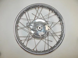 '70s HONDA CB100 CB125 REAR WHEEL KAGA RIM 1.60 17" BRAKE DRUM ID=130mm VINTAG - Picture 1 of 12