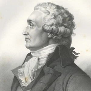 Antoine Maurin Portrait Nicolas Condorcet - Lithographie In-folio originale XIXe - Bild 1 von 2