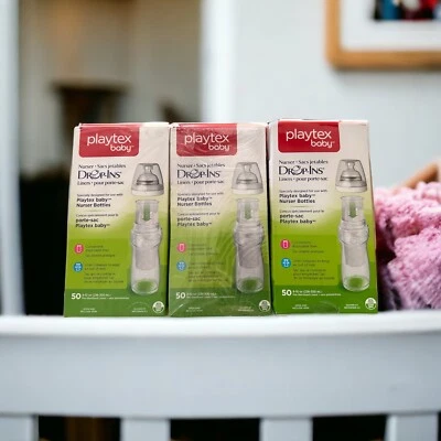 New Playtex Baby Drop ins Liners Nurser Bottles 8 - 10 OZ 150 CT, 1 Month Supply - Image 1 of 3
