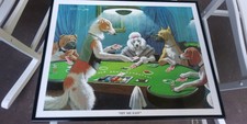 Hit Me Easy/ Dogs Playing Poker Framed Print By Arthur Sarnoff