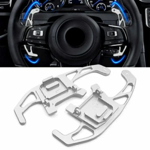 Silver Steering Wheel Shift Paddle Extension For VW GOLF R GTD GTE MK7 13-18 - Picture 1 of 5