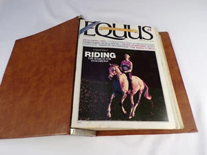 Vintage EQUUS Magazines w/Binder Full Year Nov 1982-Oct 1983  #61-72 Issues B25 - Picture 1 of 10